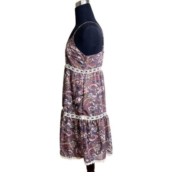Hayden Los Angeles | Paisley Print Spaghetti Strap Dress Size Medium - Picture 2 of 15